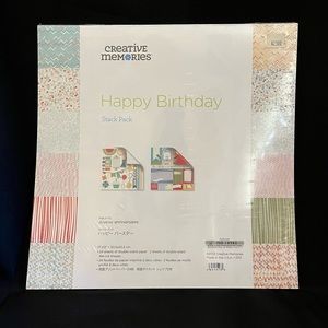 NEW! Creative Memories Happy Birthday Stack Pack 12x12